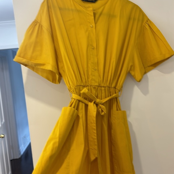 Zara yellow midi easy dress - Picture 8 of 9